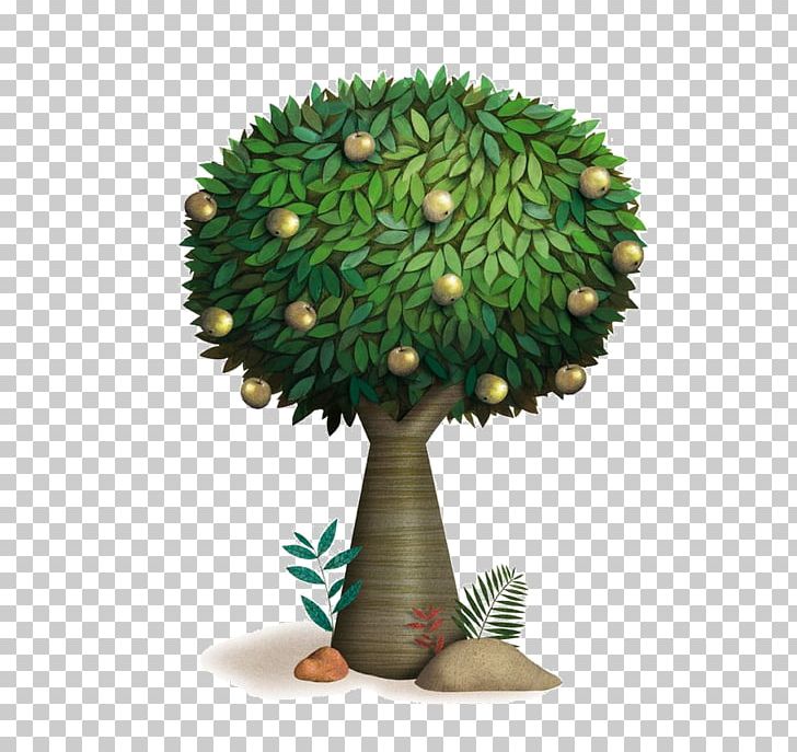 Tree Illustrator Illustration PNG, Clipart, Apples, Art, Background Green, Big, Big Tree Free PNG Download