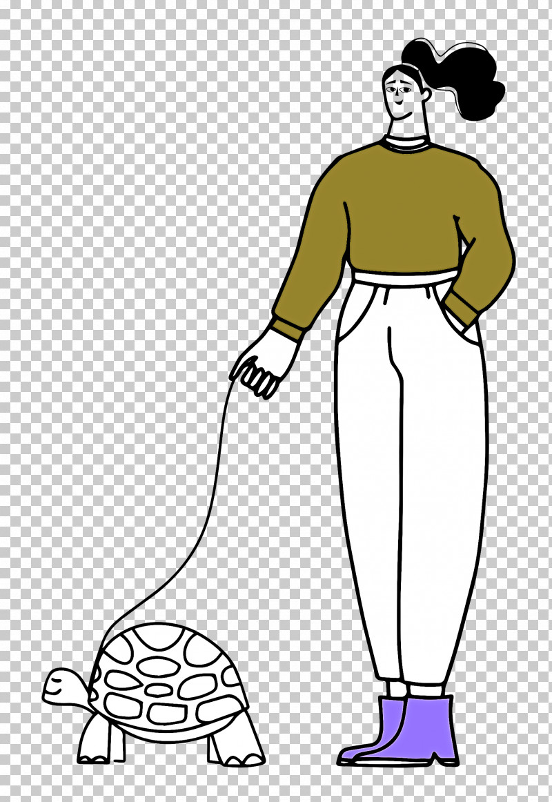 Walking The Turtle PNG, Clipart, Dress, Human, Joint, Line Art, Shoe Free PNG Download