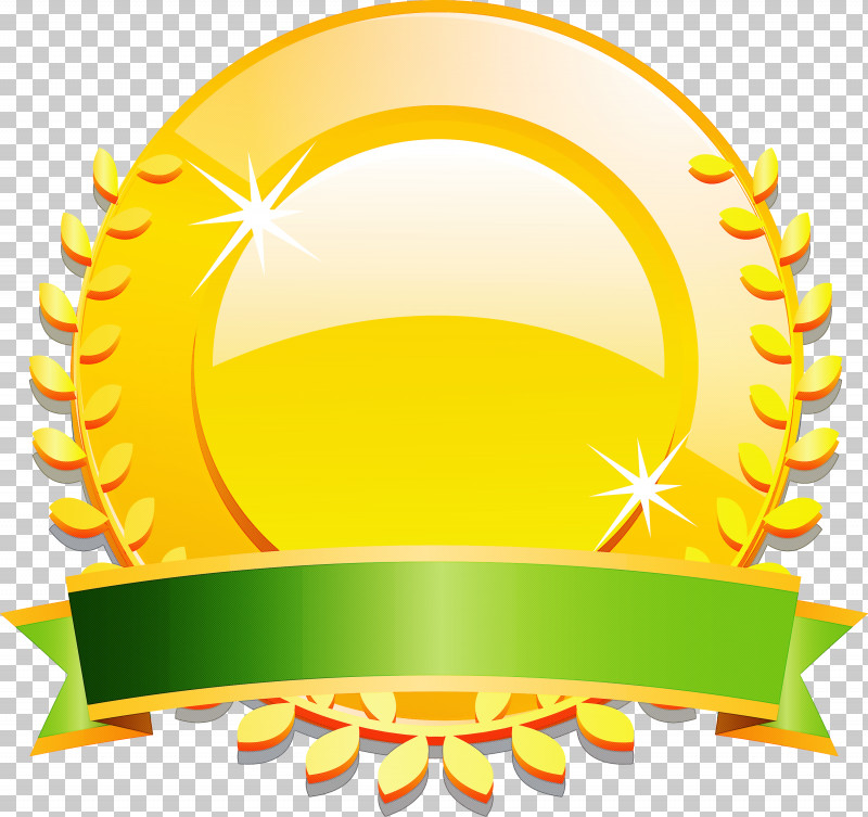 Gold Badge Ribbon Badge Blank Badge PNG, Clipart, Blank Badge, Gold Badge, Logo, Ribbon Badge, Yellow Free PNG Download