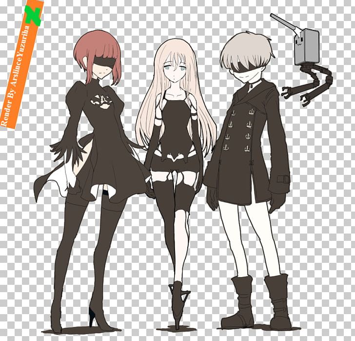 Nier: Automata Rendering Character PNG, Clipart, Anime, Cartoon, Character, Comics, Costume Design Free PNG Download