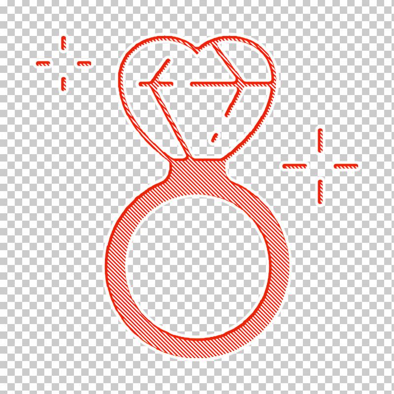 Diamond Ring Icon Romantic Love Icon Love And Romance Icon PNG, Clipart, Circle, Diamond Ring Icon, Line, Love And Romance Icon, Orange Free PNG Download