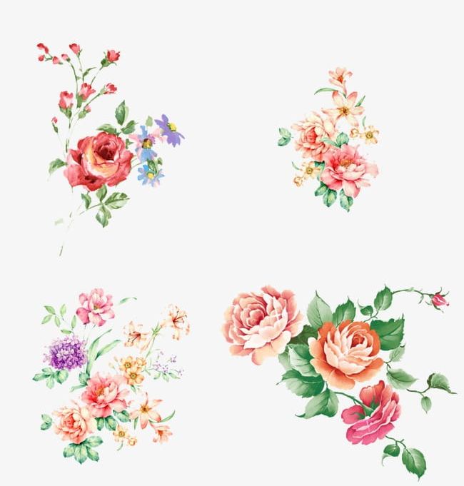 Fresh Hand-painted Watercolor Flower Romantic PNG, Clipart, Backgrounds, Decoration, Flower Clipart, Flowers, Fresh Free PNG Download