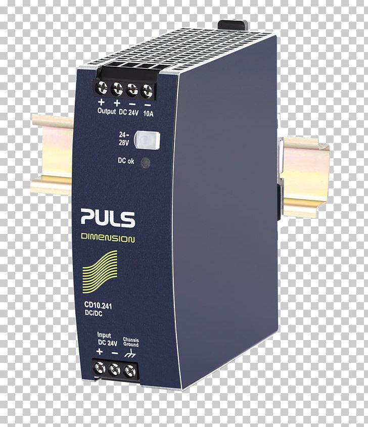 Power Converters PULS DIMENSION DIN Rail Power Supply CP10.241 Rail Mounted PSU PULS DIMENSION 24 Vdc 10 A 240 W 1 X Puls Cp10.241-S1 DIN-Rail Power Supply PNG, Clipart, Computer Component, Dctodc Converter, Din Rail, Direct Current, Electric Potential Difference Free PNG Download