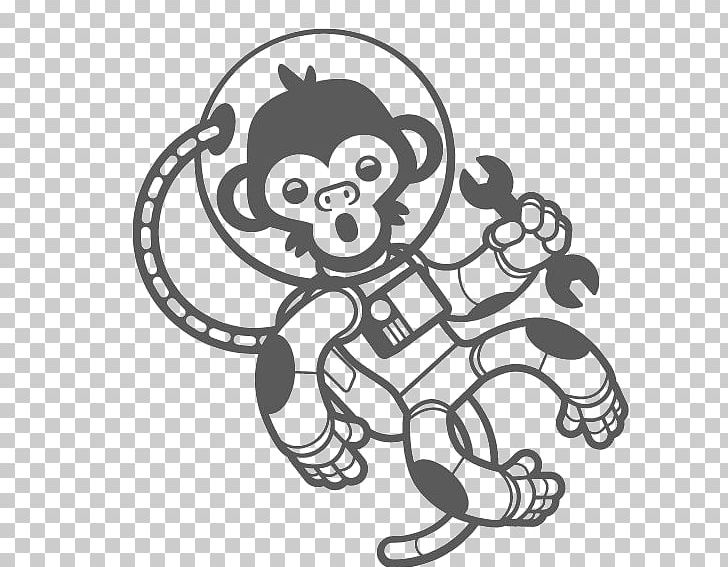 Astronaut Monkey Outer Space Wall Decal PNG, Clipart, Adhesive, Astronaut Vector, Cartoon, Fictional Character, Invertebrate Free PNG Download
