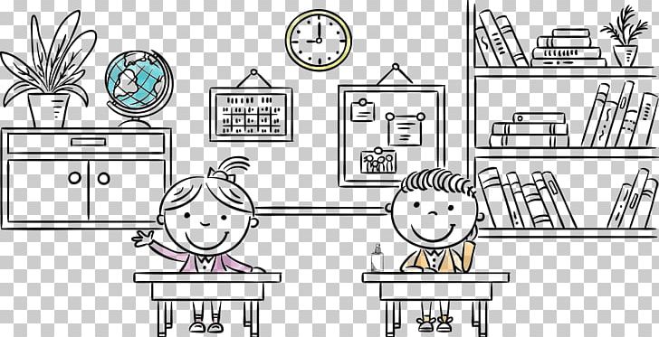 Classroom School Student PNG, Clipart, Angle, Area, Art, Artwork, Black And White Free PNG Download