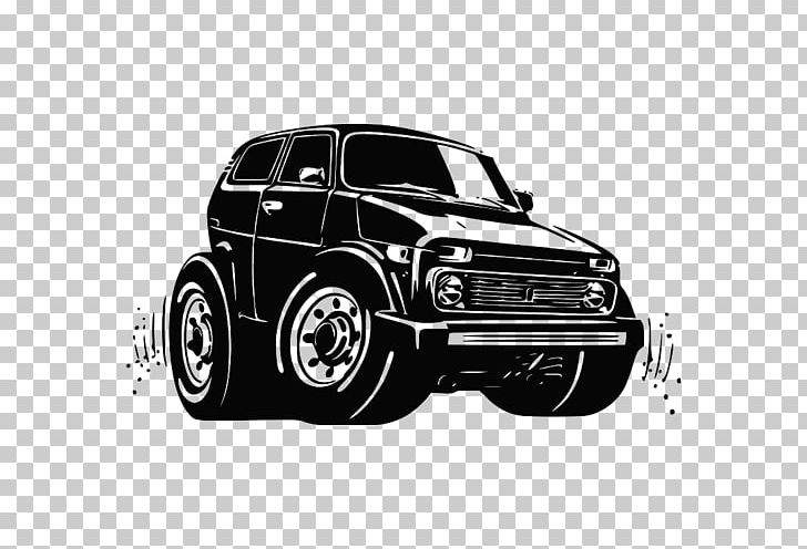 Car Lada Niva UAZ Graphics PNG, Clipart, Automotive Design, Automotive Exterior, Black And White, Brand, Bumper Free PNG Download