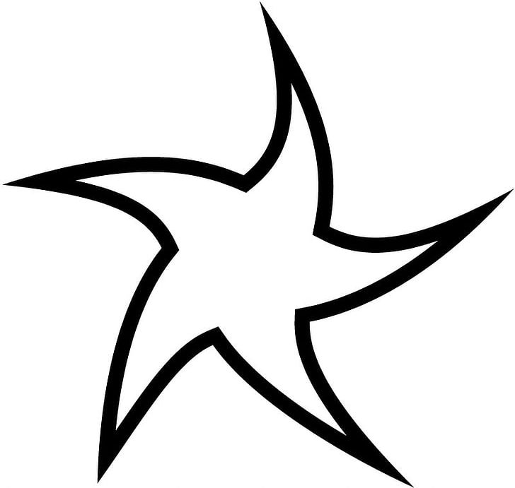 Star Curve Line Point PNG, Clipart, Artwork, Black And White, Curve, Fivepointed Star, Flower Free PNG Download