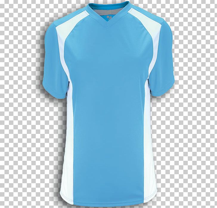 T-shirt Jersey Uniform Clothing Sleeve PNG, Clipart, Active Shirt, Aqua, Azure, Blue, Clothing Free PNG Download