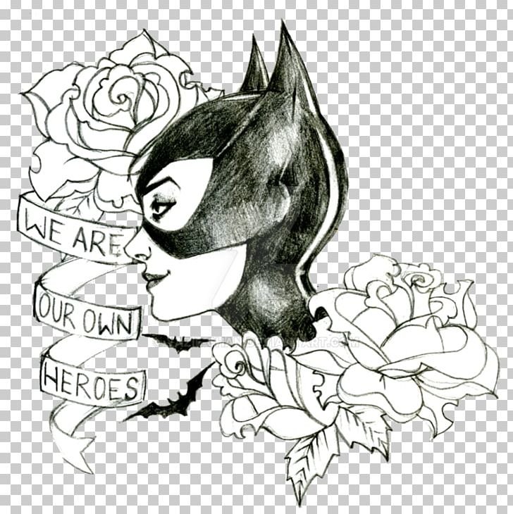 Catwoman Batman Tattoo Batwoman Drawing PNG, Clipart, Artwork, Batman, Batman Gotham Knight, Batwoman, Bird Free PNG Download