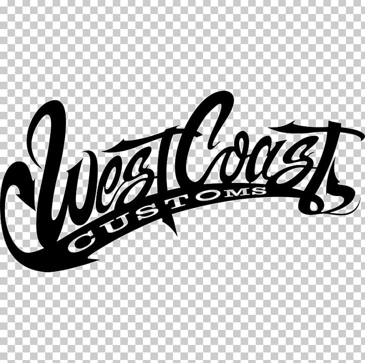 West Coast Of The United States West Coast Customs Logo Decal PNG, Clipart, Automotive Design, Black And White, Brand, Calligraphy, Car Free PNG Download
