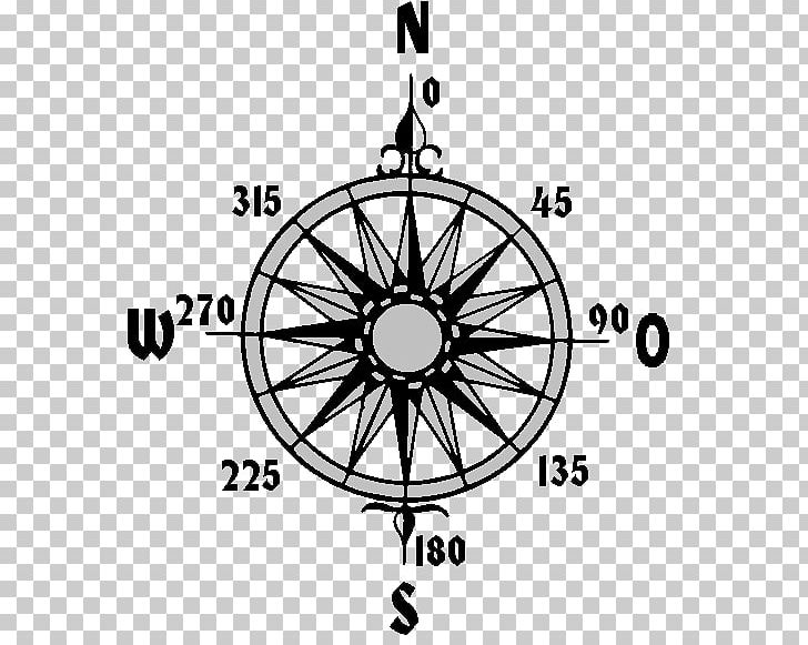 Compass Rose PNG, Clipart, Angle, Area, Bicycle Part, Bicycle Wheel, Black And White Free PNG Download