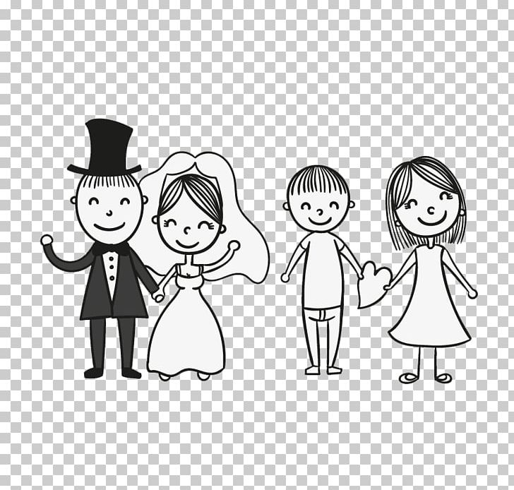 Wedding Invitation Bridegroom PNG, Clipart, Black, Boy, Bride, Brides, Cartoon Free PNG Download