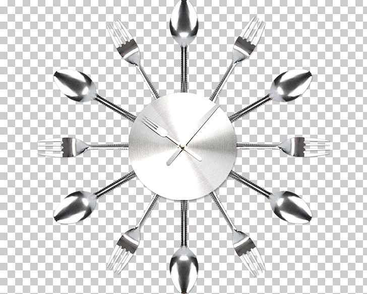 Fork Creativity Clock Watch PNG, Clipart, Art, Black And White, Circle, Clock, Clocks Free PNG Download