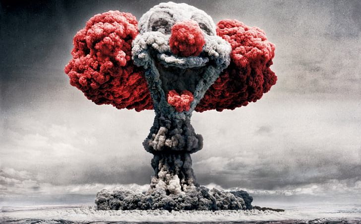 Clown Mushroom Cloud Desktop PNG, Clipart, 1080p, Art, Bomb, Circus, Cloud Free PNG Download
