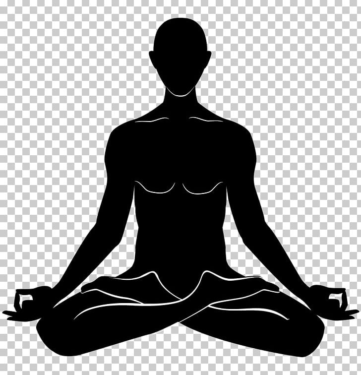 Yoga Lotus Position Symbol PNG, Clipart, Arm, Asana, Black And White, Chakra, Functional Free PNG Download