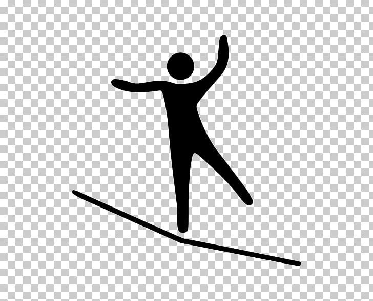 Sense Of Balance Slacklining Human Behavior PNG, Clipart, Angle, Area, Balance, Behavior, Black And White Free PNG Download