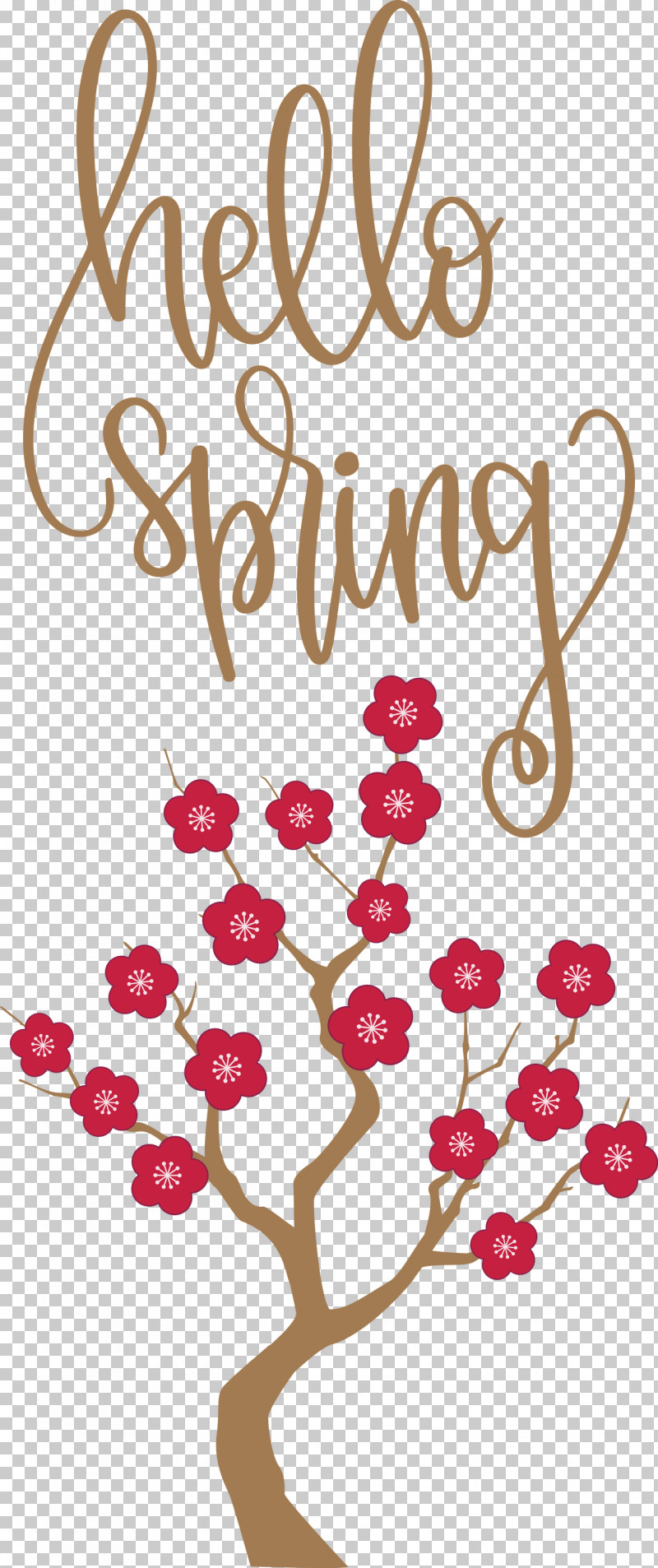 Hello Spring Spring PNG, Clipart, Floral Design, Gratis, Hello Spring, Plum Blossom, Red Free PNG Download