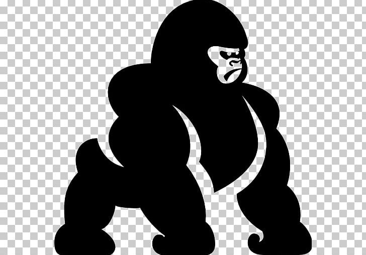 Ape Primate Computer Icons PNG, Clipart, Android, Ape, Black, Black And White, Computer Icons Free PNG Download