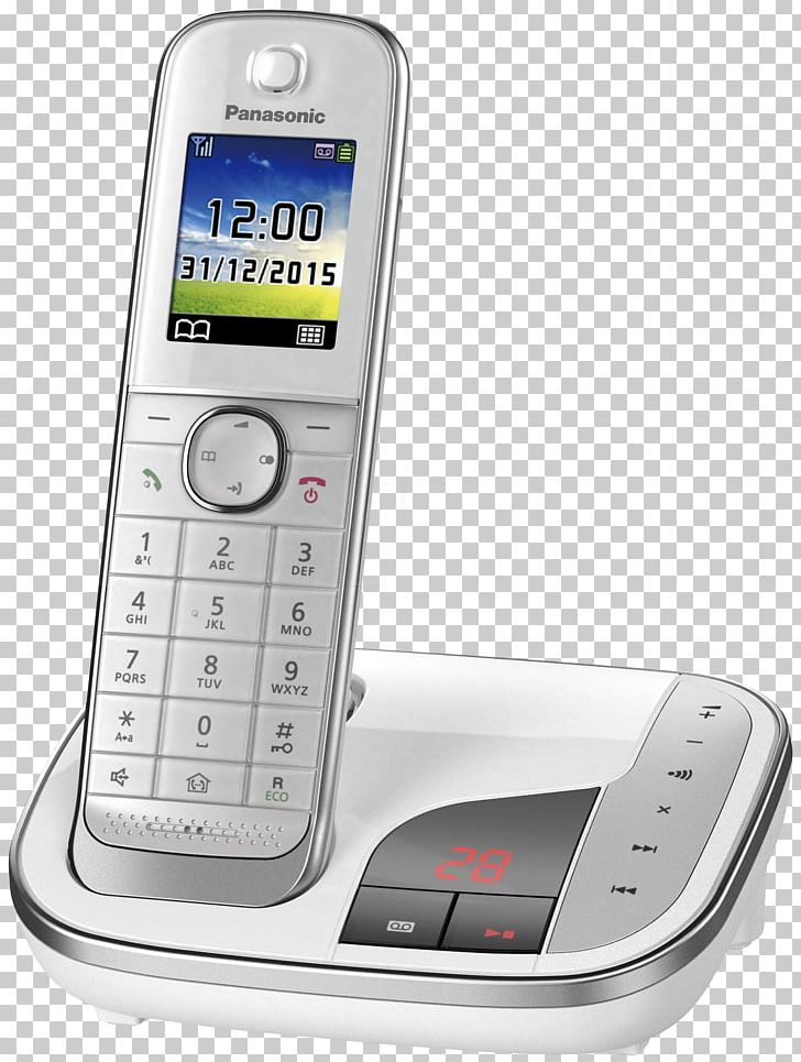 Cordless Analogue Panasonic KX-TGJ322GW Answerphone Cordless Telephone Digital Enhanced Cordless Telecommunications PNG, Clipart, Answering Machine, Communication Device, Cordless Telephone, Electronics, Feature Phone Free PNG Download