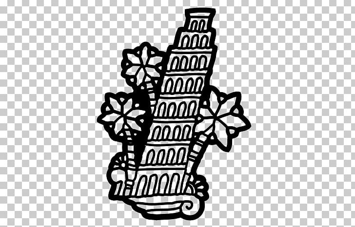Leaning Tower Of Pisa Eiffel Tower Irish Round Tower Black And White PNG, Clipart, Black, Black And White, Brand, Color, Coloring Book Free PNG Download