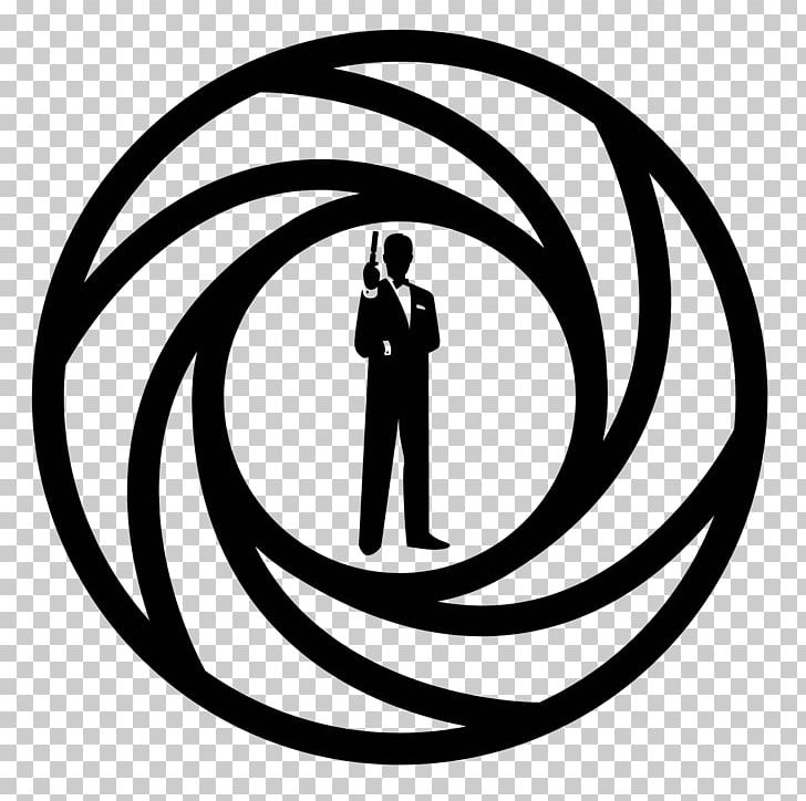 James Bond Film Series Gun Barrel Sequence Logo Computer Icons PNG, Clipart, Area, Artwork, Black, Black And White, Circle Free PNG Download