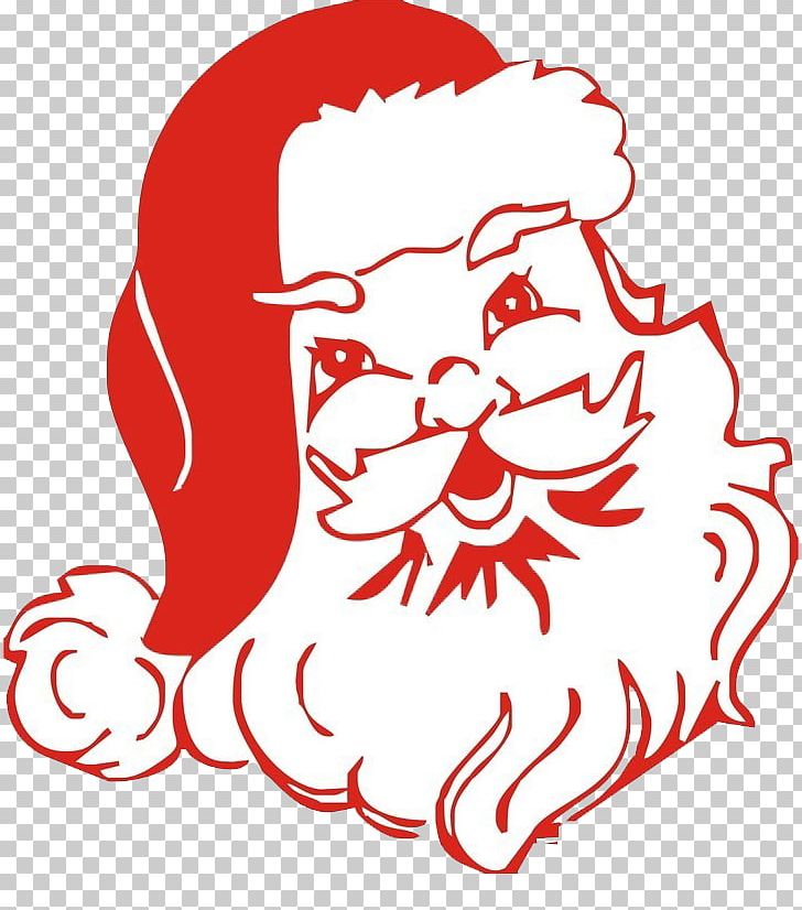 Santa Claus Silhouette Christmas Craft PNG, Clipart, Christmas Card, Fictional Character, Flower, Head, Heart Free PNG Download