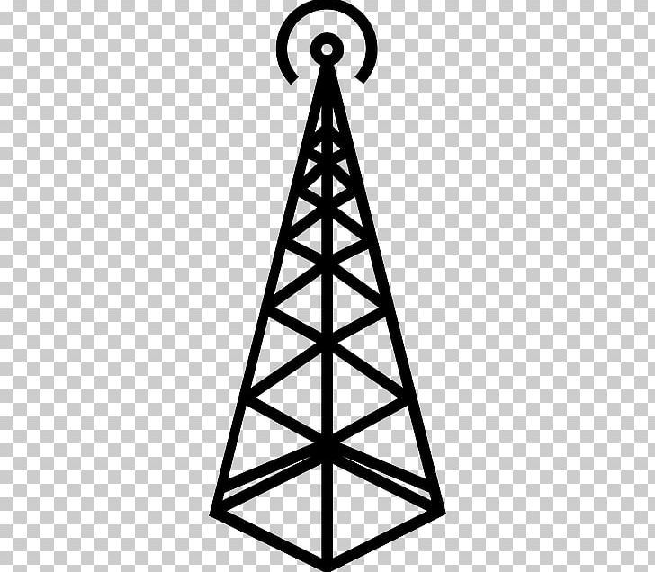 Telecommunications Tower Aerials Radio Broadcasting PNG, Clipart, Aerials, Amateur Radio, Angle, Black And White, Body Jewelry Free PNG Download