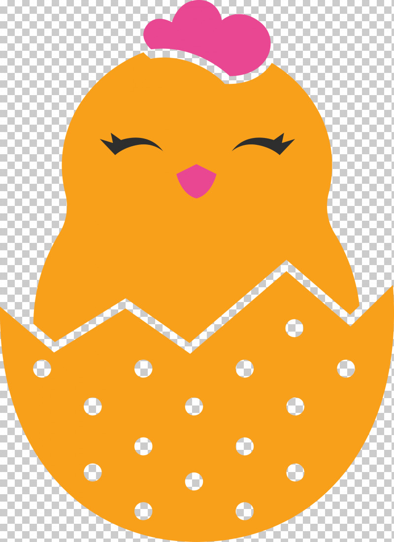 Chick In Eggshell Easter Day Adorable Chick PNG, Clipart, Adorable Chick, Chick In Eggshell, Easter Day, Polka Dot, Smile Free PNG Download