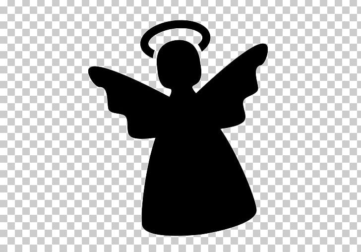 Silhouette Computer Icons Angel Christmas PNG, Clipart, Angel, Animals, Black And White, Butterfly, Christmas Free PNG Download