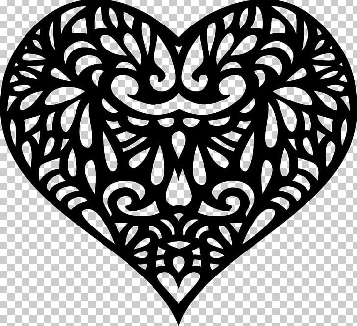 Heart Silhouette PNG, Clipart, Art, Black And White, Branch, Circle, Drawing Free PNG Download