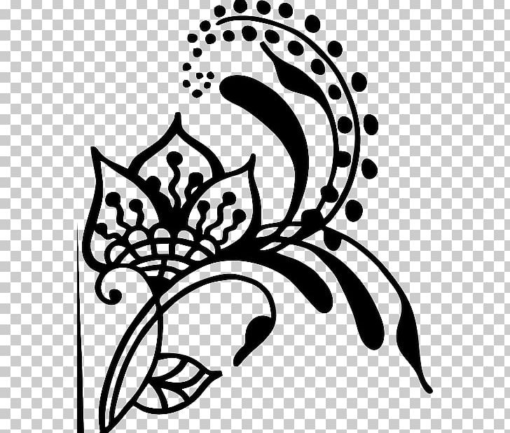 Henna Mehndi Drawing Skin Tattoo PNG, Clipart, Art, Artwork, Black, Black And White, Branch Free PNG Download