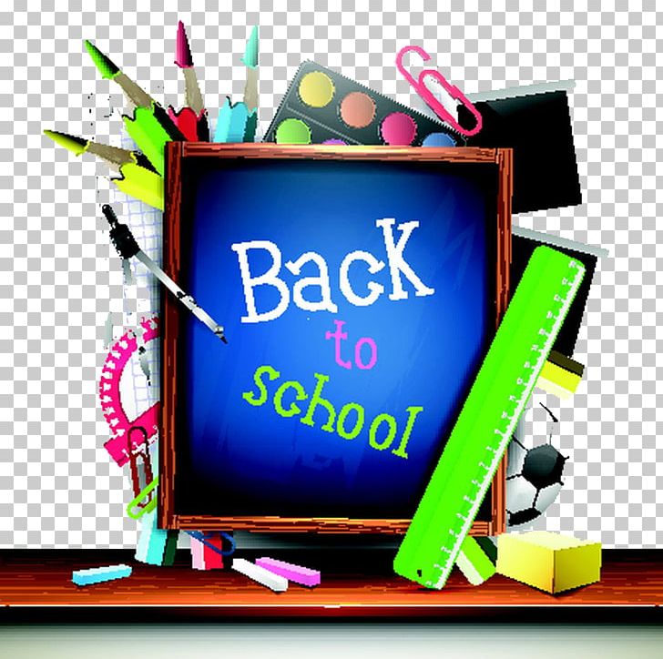 School Poster PNG, Clipart, Advertising, Back To School, Blue, Brush, Construction Tools Free PNG Download