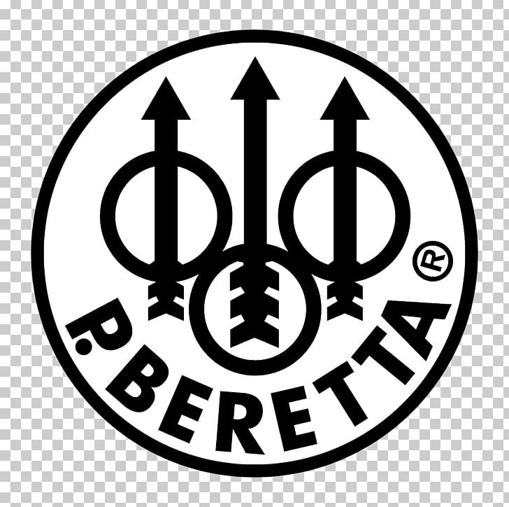 Beretta Logo Graphics Firearm Decal PNG, Clipart, Area, Beretta, Beretta 92, Beretta Cx4 Storm, Black And White Free PNG Download