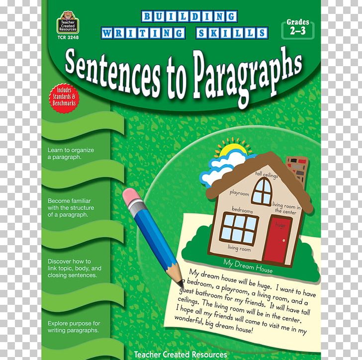 Building Writing Skills: Sentences To Paragraphs Paragraph Writing Healthy Habits For Healthy Kids Grade 3-4 PNG, Clipart, Advertising, Area, Book, Brand, First Grade Free PNG Download