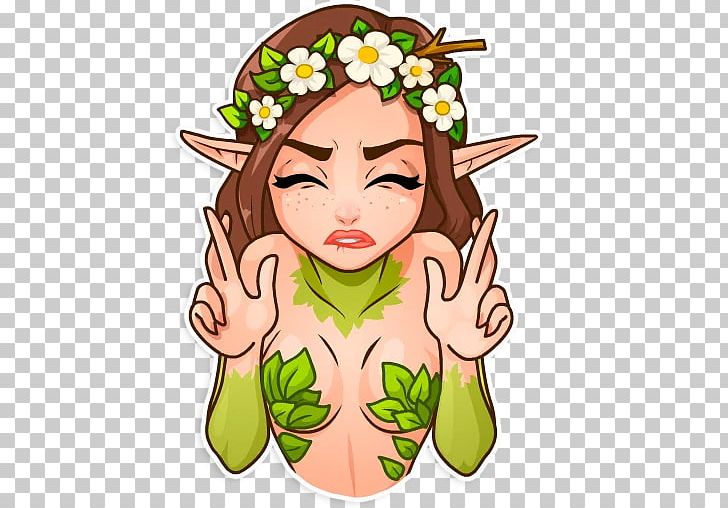 Telegram Sticker Nymph Snapchat PNG, Clipart, Art, Attitude, Brown Hair, Cheek, Child Free PNG Download