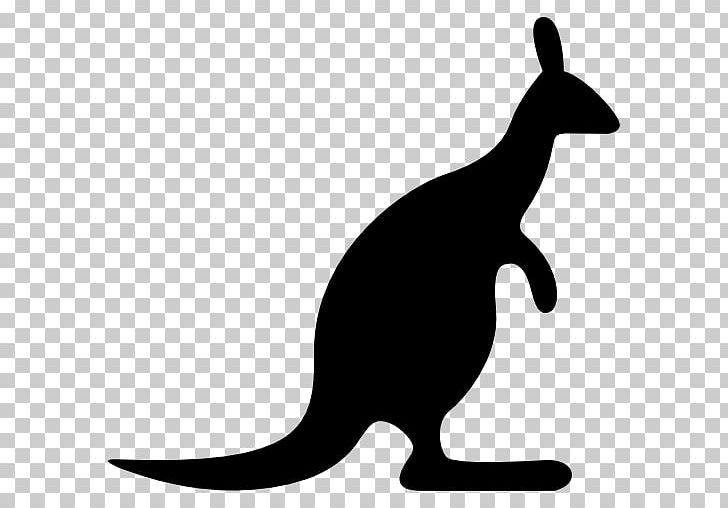 Macropodidae Kangaroo Silhouette PNG, Clipart, Animal, Animals, Artwork, Beak, Black And White Free PNG Download