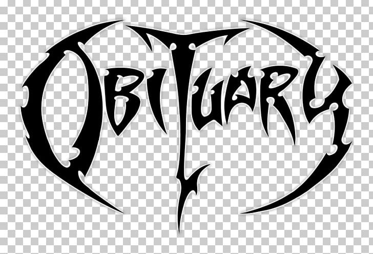 Obituary Death Metal Don't Care Logo Tampa PNG, Clipart, Area, Black And White, Brand, Cause Of Death, Death Metal Free PNG Download