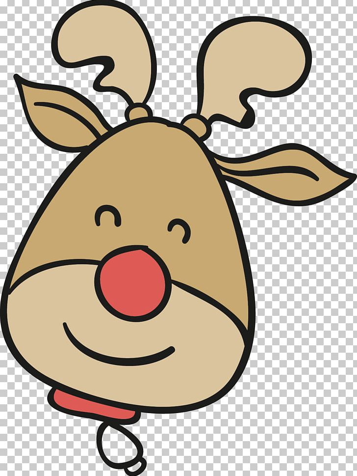 Reindeer Santa Claus Christmas PNG, Clipart, Brown, Cartoon, Decorations, Deer, Drawing Free PNG Download