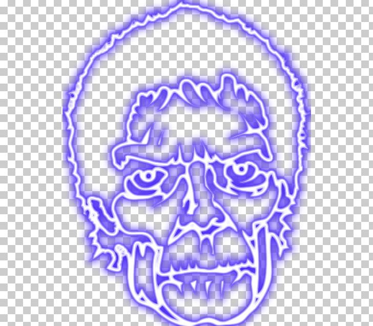 Skull Monster PNG, Clipart, Area, Blue, Bone, Circle, Electric Blue Free PNG Download