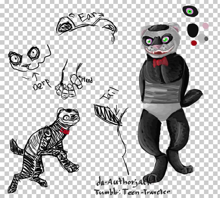 Cat Ferret Five Nights At Freddy's 2 Drawing PNG, Clipart, Animals, Animatronics, Art, Blackfooted Ferret, Carnivoran Free PNG Download