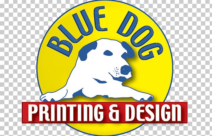 Blue Dog Printing & Design PNG, Clipart, Area, Brand, Dog, Graphic Design, Happiness Free PNG Download