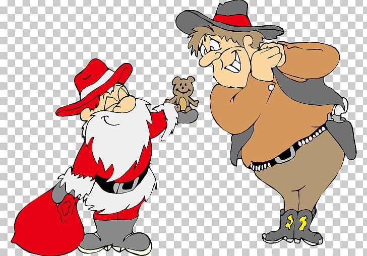 Santa Claus Christmas Cowboy PNG, Clipart, Animation, Art, Boot, Cartoon, Christmas Elements Free PNG Download