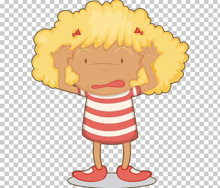 Painted Yellow Hair Child Startle Pattern PNG, Clipart, Cartoon, Child, Child Vector, Download, Drawing Free PNG Download