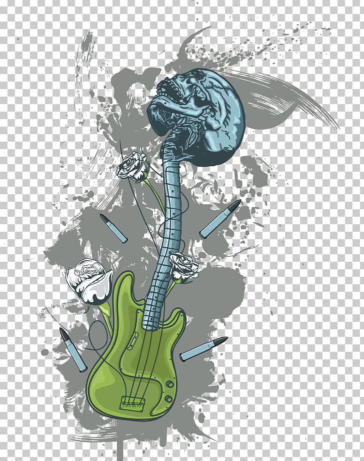 T-shirt Printing Guitar PNG, Clipart, Animal Print, Art, Direct To Garment Printing, Encapsulated Postscript, Euclidean Vector Free PNG Download