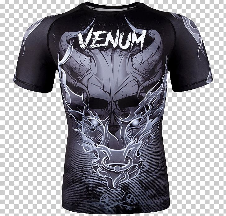 Venum Rash Guard Mixed Martial Arts Clothing PNG, Clipart, Active Shirt, Black, Black White, Boxing, Brand Free PNG Download