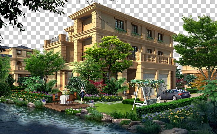 Villa Landscape Architecture Garden Greening PNG, Clipart, Apartment, Architectural Engineering, Architecture, Building, Business Free PNG Download
