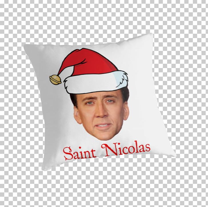 Nicolas Cage T-shirt Pillow Saint Christmas PNG, Clipart, Cap, Christmas, Clothing, Cushion, Headgear Free PNG Download