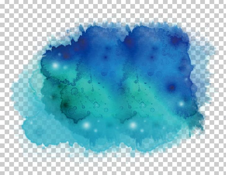 Ink Wash Painting Watercolor Painting Blue Teal Illustration PNG, Clipart, Aqua, Azure, Background Green, Blue, Blue Green Free PNG Download