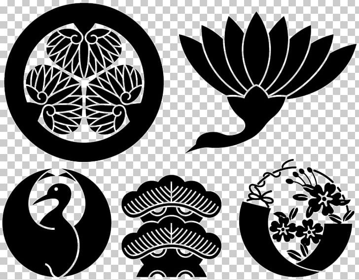 Mon Japan Yagō Illustration Graphics PNG, Clipart, Black And White, Drawing, Invertebrate, Japan, Leaf Free PNG Download