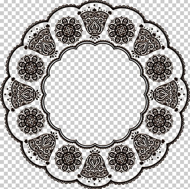 Ornament Flower Monochrome PNG, Clipart, Area, Black And White, Circle, Encapsulated Postscript, Flower Free PNG Download